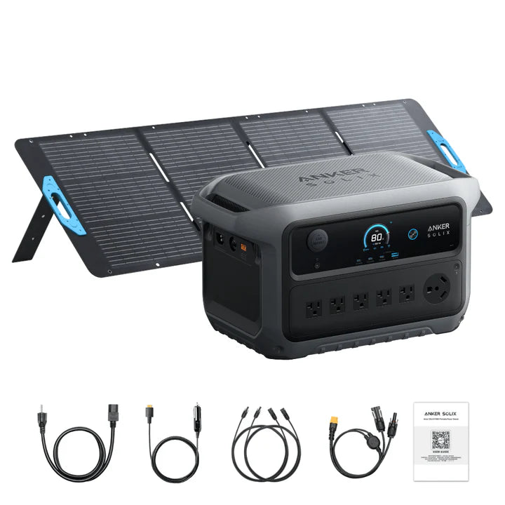 Anker SOLIX B17831A4 C2000 Gen 2 Portable Power Station 2048Wh w