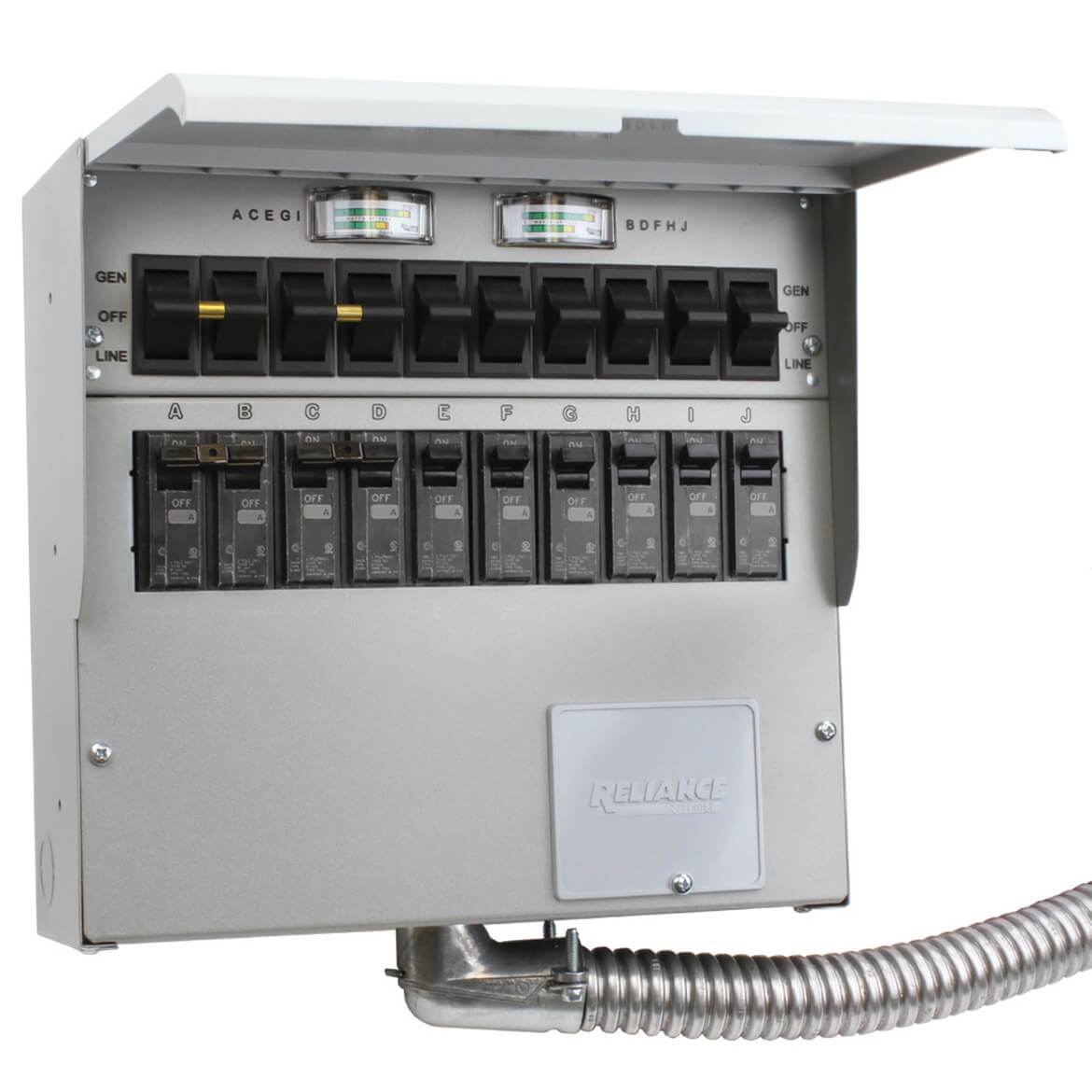 Reliance A510C 120/240-Volt 50-Amp 10-Circuit Pro/Tran 2 Transfer Swit –  Generator Factory Outlet