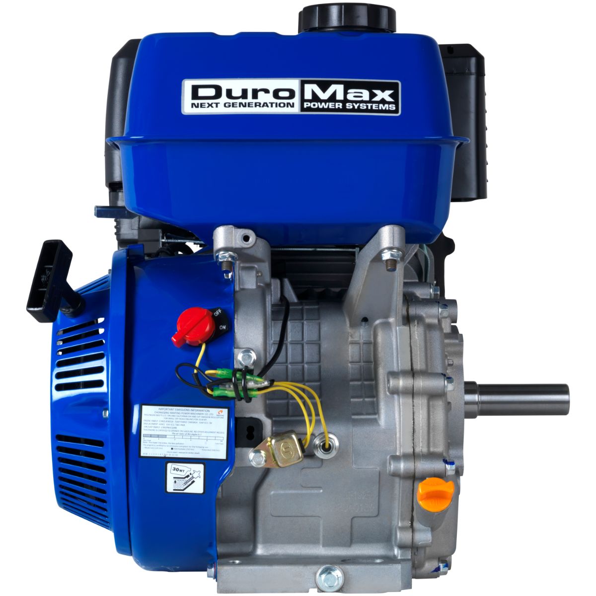 DuroMax XP18HP 439cc 3600 RPM 1" Recoil Start Horizontal Gas Powered Engine