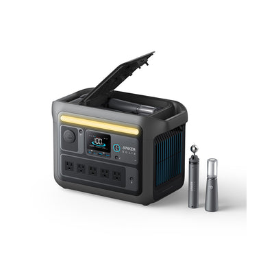 Anker SOLIX C800X 768Wh/1200W Portable Power Station w/ Embedded Camping Light