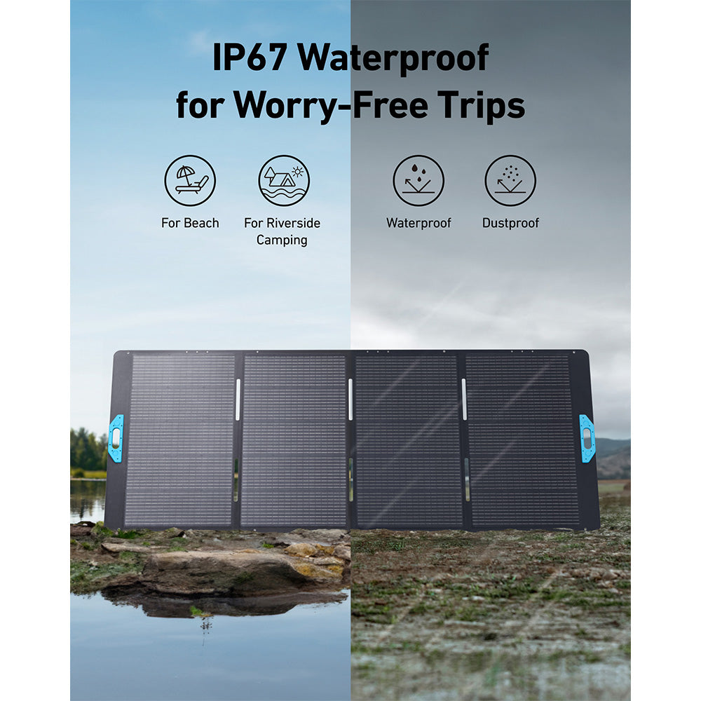 Anker SOLIX PS400 400 Watt Portable Solar Panel - IP67 Waterproof
