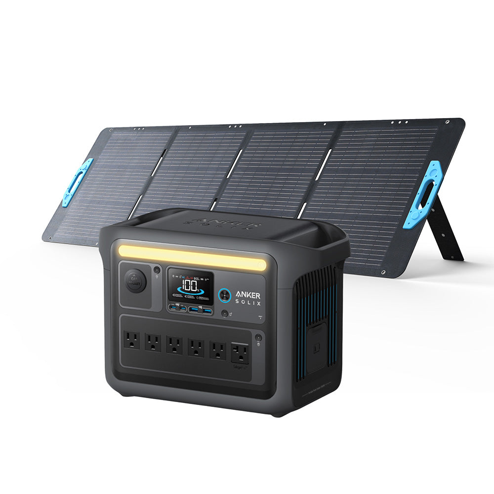 Anker SOLIX C1000X 1056Wh | 1800W Portable Power Station w/ 200W Solar Panel