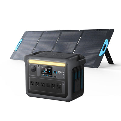 Anker SOLIX C1000X 1056Wh | 1800W Portable Power Station w/ 200W Solar Panel