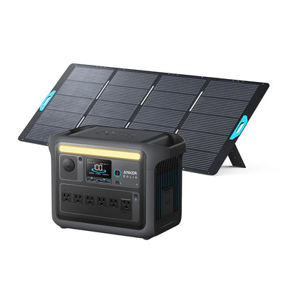 Anker SOLIX C1000X 1056Wh | 1800W Portable Power Station w/ 400W Solar Panel
