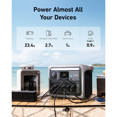Anker SOLIX C1000X 1056Wh | 1800W Portable Power Station w/ 400W Solar Panel
