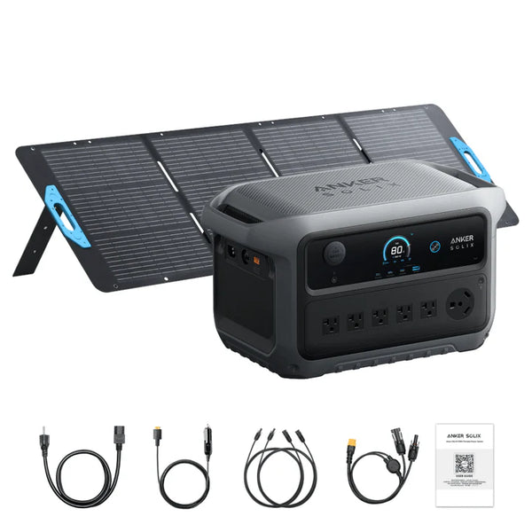 Anker SOLIX B17831A4 C2000 Gen 2 Portable Power Station 2048Wh w