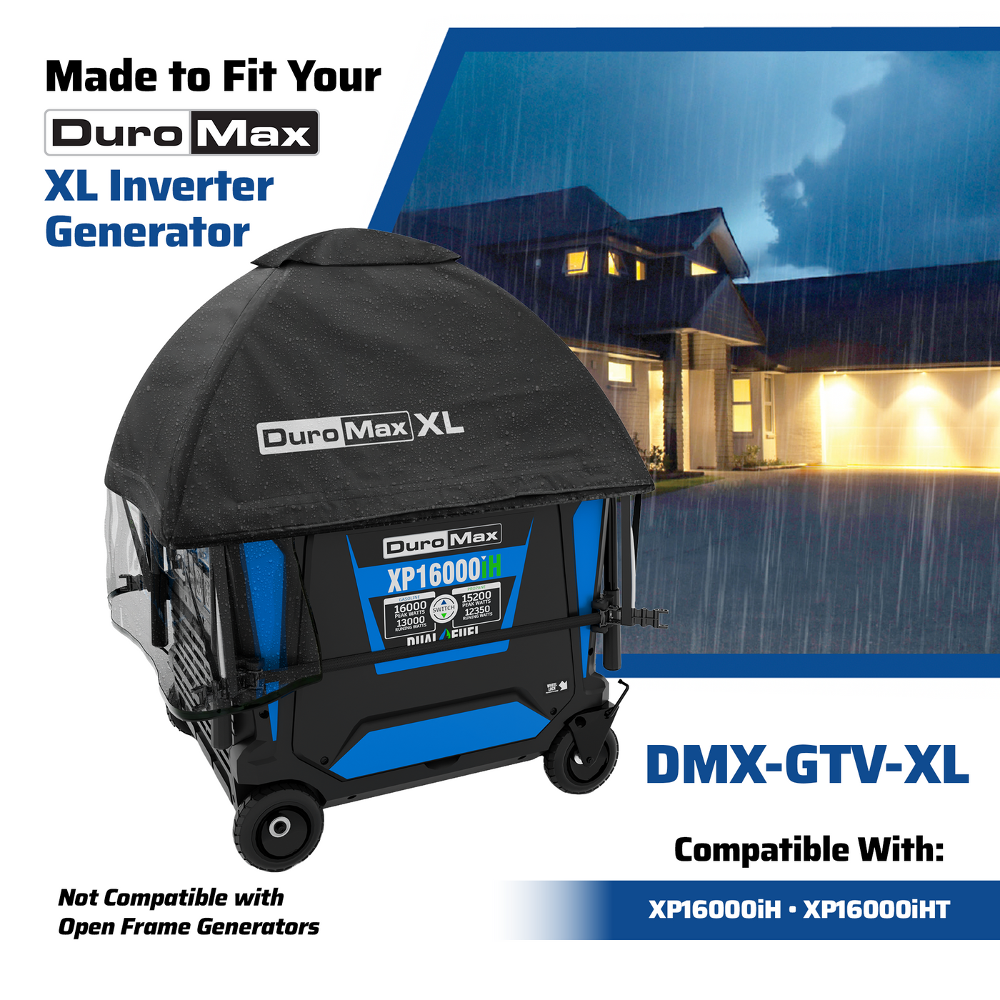 DuroMax DMX-GTV-XL Inverter Generator Tent All Weather Cover Kit - XL