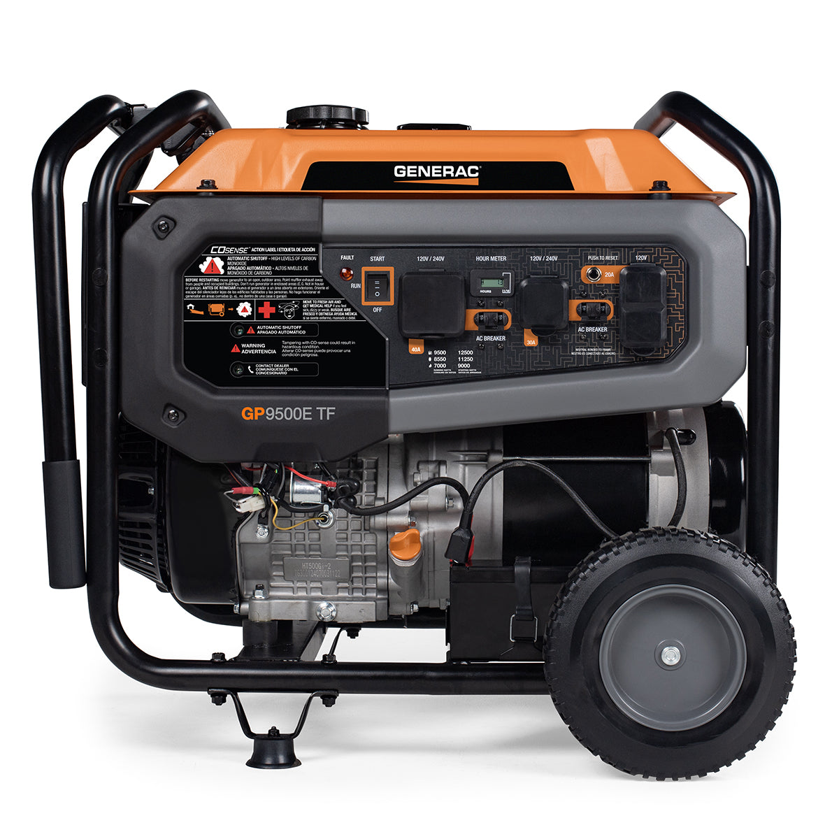Generac 8061 GP Series 12,500W Tri-Fuel 50-State Portable Generator w ...