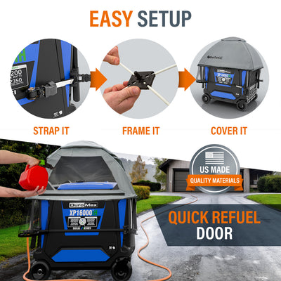 GenTent GTXICSMPBK XL Plus Inverter Kit Maximum Weather Safety - Black