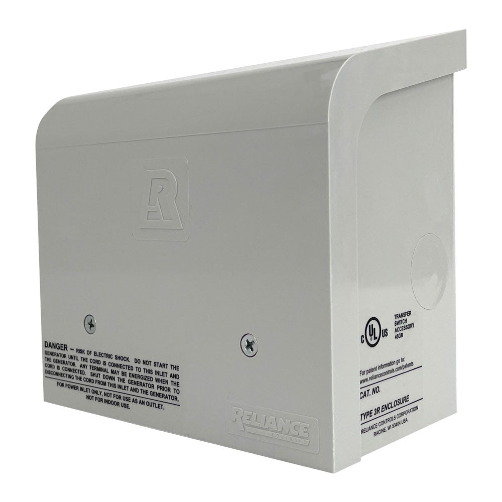 Reliance PBN30 30 Amp NEMA Non-Metallic Power Inlet Box w/ L1430 Confi ...