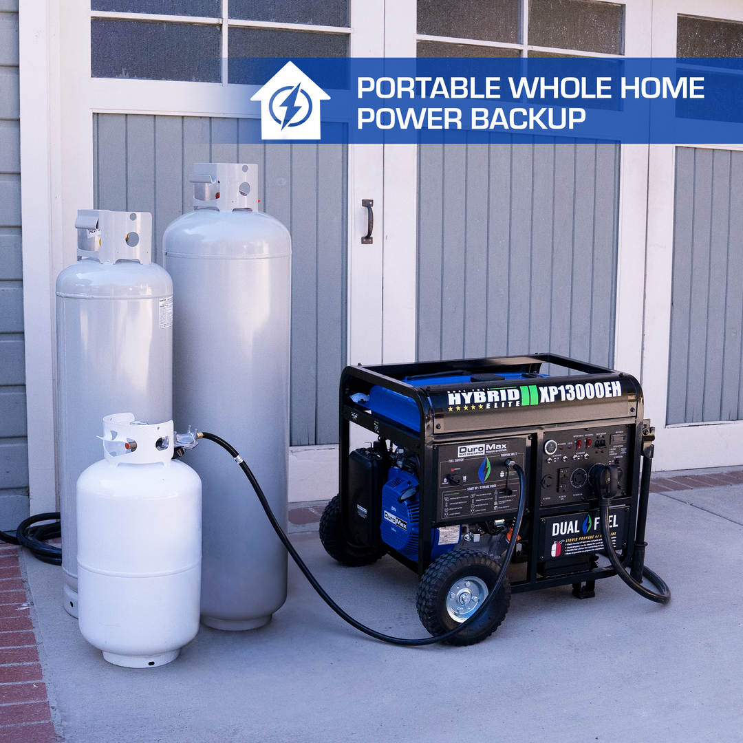 DuroMax XP13000EH 13,000 Watt Portable Dual Fuel Gas Propane