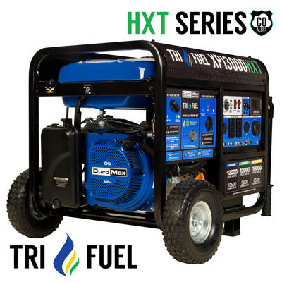 DuroMax XP13000HXT 13,000 Watt Electric Start Tri Fuel Portable Generator w/ CO Alert
