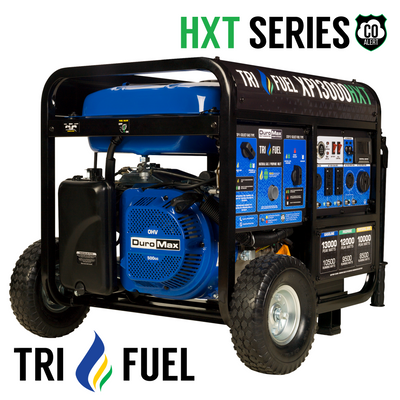 DuroMax XP13000HXT 13,000 Watt Electric Start Tri-Fuel Portable Generator w/ CO Alert