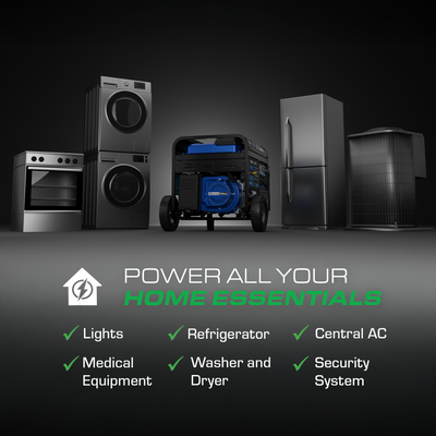 DuroMax XP15000HX+ 15,000W Electric Start Dual Fuel EFI Portable Generator