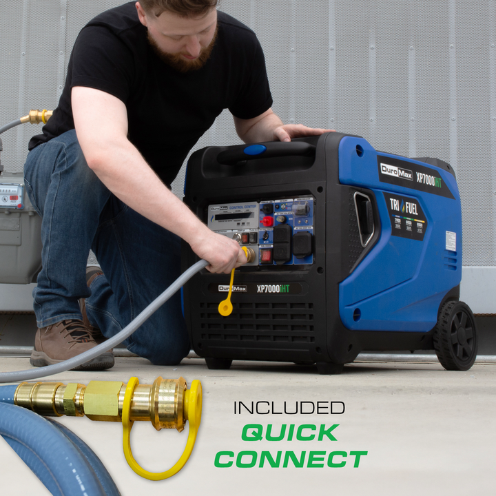 DuroMax XP7000iHT 7,000 Watt Portable Tri Fuel Inverter Generator