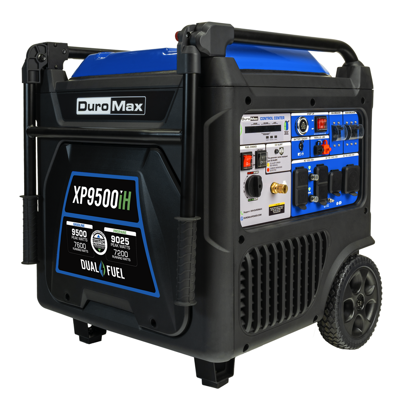 DuroMax XP9500iH 9,500 Watt Portable Dual Fuel Inverter Generator
