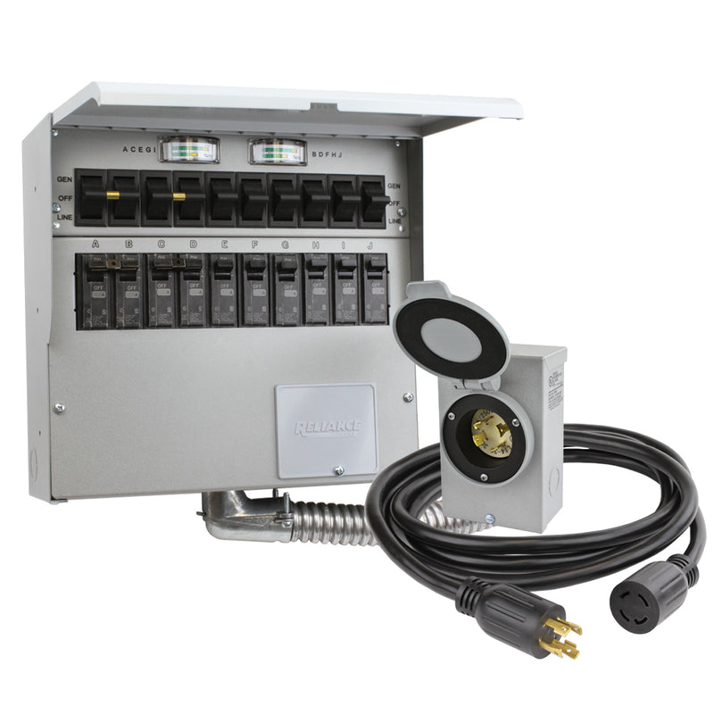Reliance 310CDKN 30 Amp 10 Circuit Manual Transfer Switch Kit