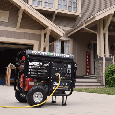 DuroStar DS10000EH 10,000W 439cc Dual Fuel Portable Generator w/ Electric Start