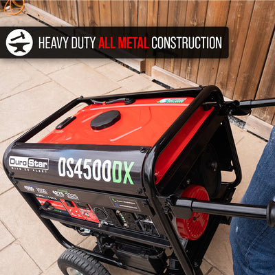 DuroStar DS4500DX 4,500W/3,500W 210cc Electric Start Dual Fuel Portable Generator w/ CO Alert
