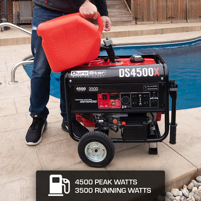 DuroStar DS4500X 4,500W/3,500W 210cc Electric Start Portable Generator w/ CO Alert