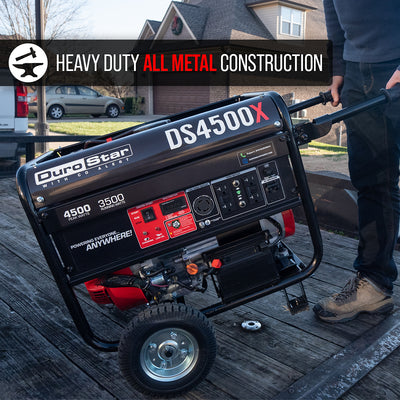 DuroStar DS4500X 4,500W/3,500W 210cc Electric Start Portable Generator w/ CO Alert
