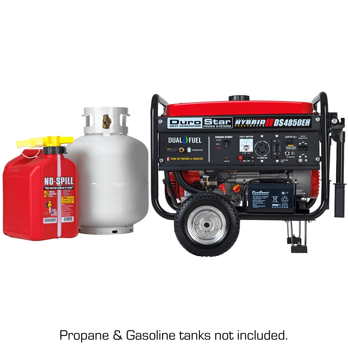 DuroStar DS4850EH 4,850-Watt Dual Fuel Hybrid Generator w/ Electric Start.