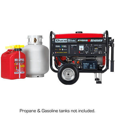 DuroStar DS4850EH 4,850-Watt Dual Fuel Hybrid Generator w/ Electric Start.