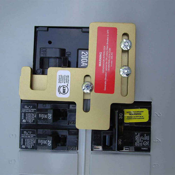Generator Interlock Kit For Murray Or Siemens 150-200 Amp Panels,7/8 To - View #3