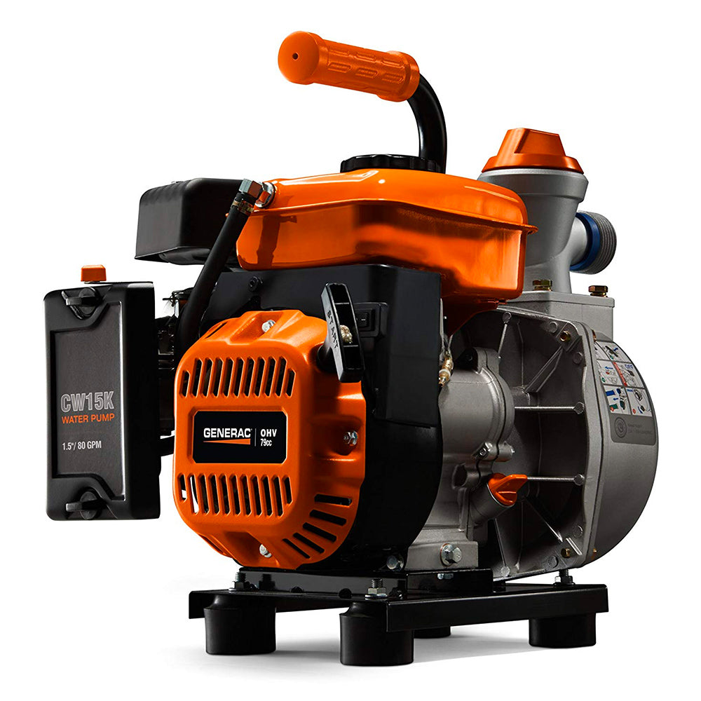 Generac 6821 79cc 80-Gpm 1.5-Inch Gas Powered Clean Water Pump