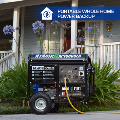 DuroMax XP10000EH 10,000 Watt Portable Dual Fuel Gas Propane Generator