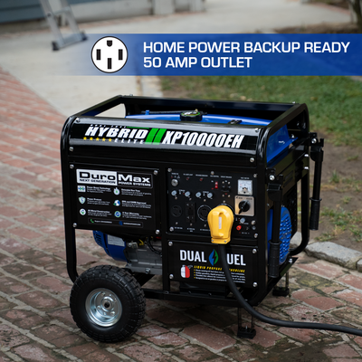 DuroMax XP10000EH 10,000 Watt Portable Dual Fuel Gas Propane Generator