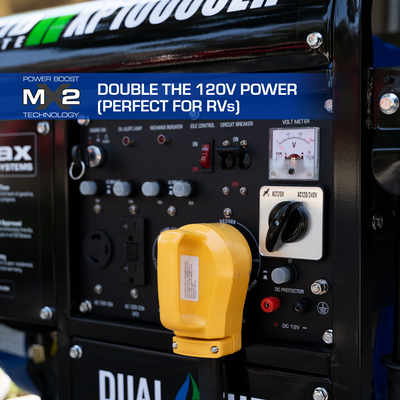DuroMax XP10000EH 10,000 Watt Portable Dual Fuel Gas Propane Generator