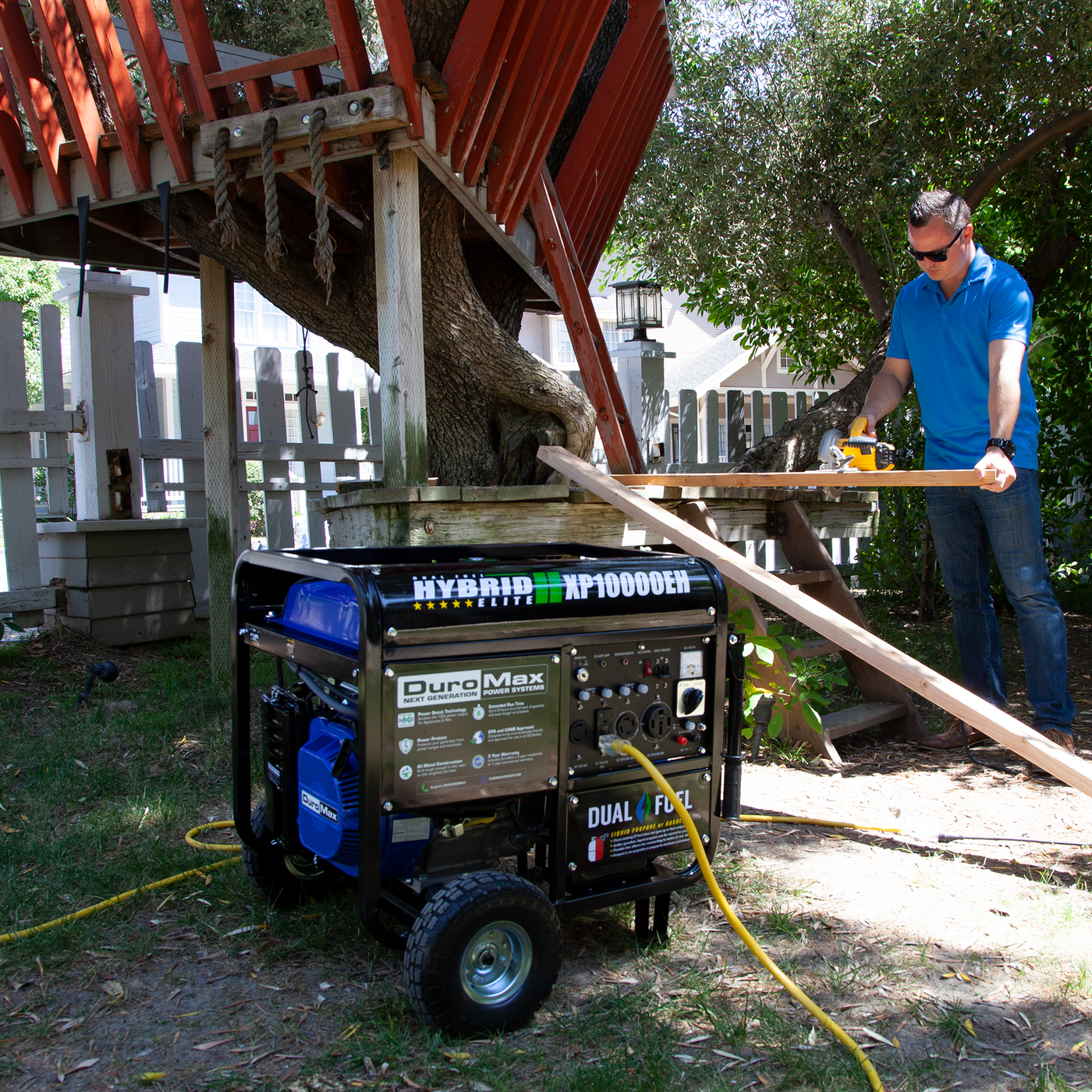DuroMax XP10000EH 10,000 Watt Portable Dual Fuel Gas Propane Generator