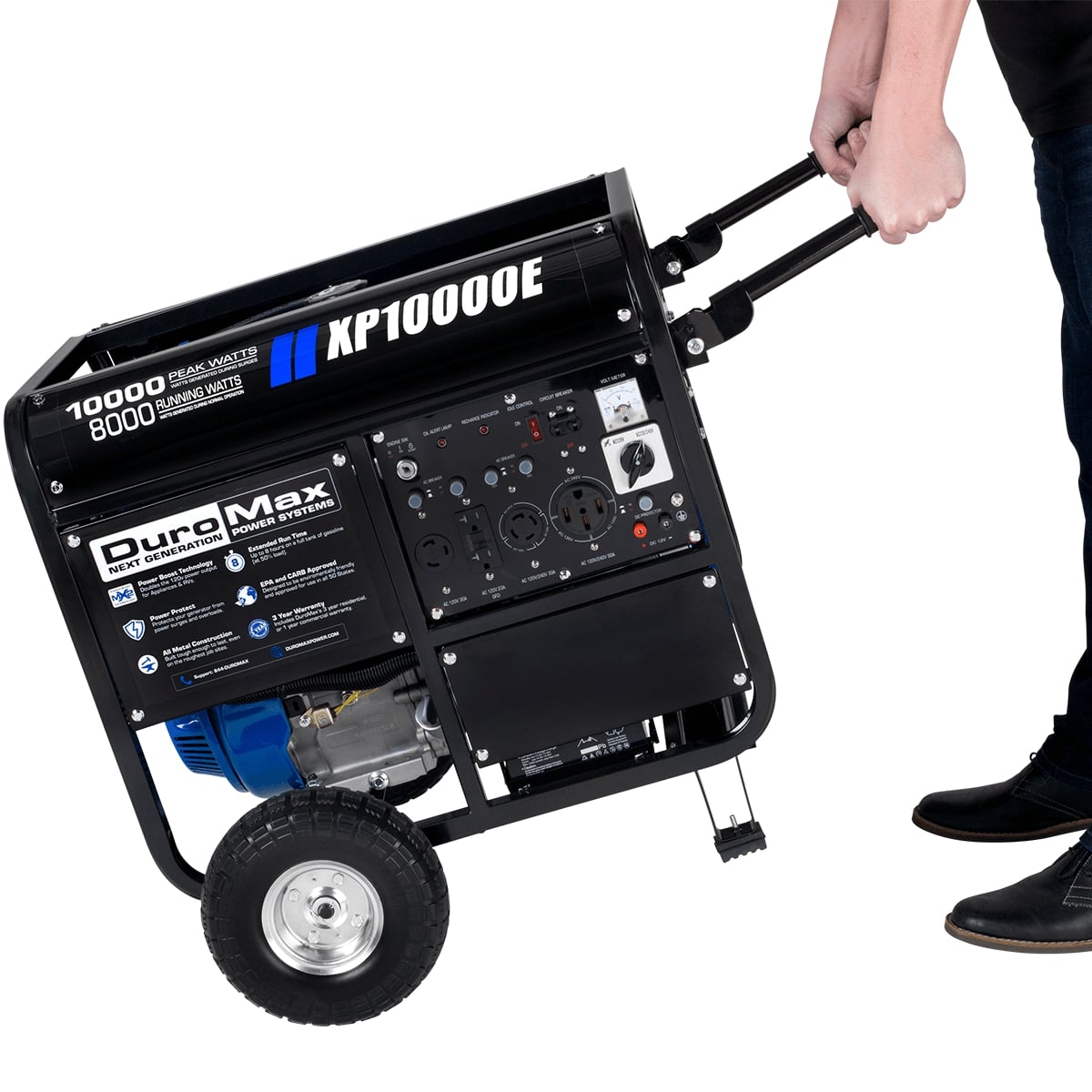DuroMax XP10000E 10,000 Watt Portable Gas Powered Generator