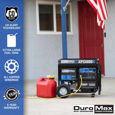 DuroMax XP13000X 13,000 Watt Gasoline Portable Generator w/ CO Alert