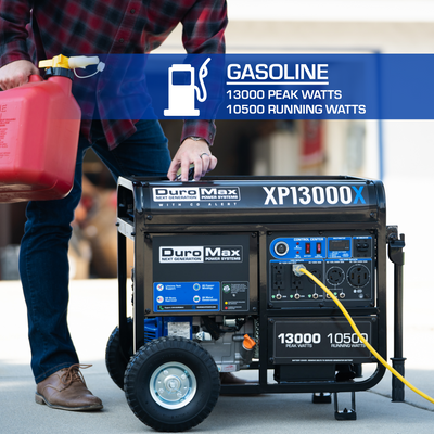 DuroMax XP13000X 13,000 Watt Gasoline Portable Generator w/ CO Alert