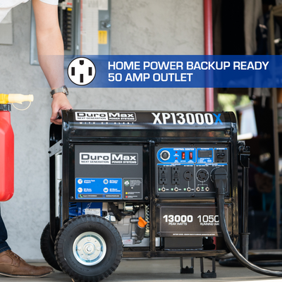DuroMax XP13000X 13,000 Watt Gasoline Portable Generator w/ CO Alert