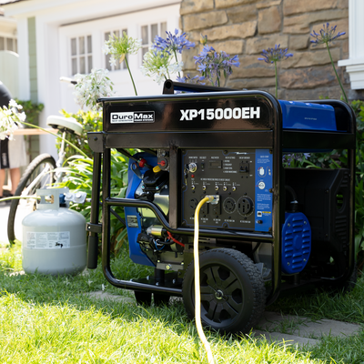 DuroMax XP15000EH 15,000 Watt Portable Dual Fuel Gas Propane Generator
