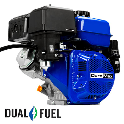 DuroMax XP18HPX 439cc 1" Shaft Recoil/Electric Start Horizontal Dual Fuel Engine
