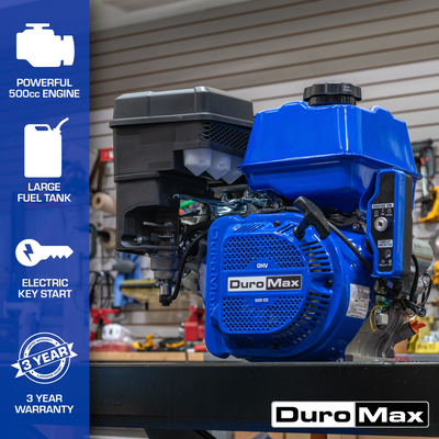 DuroMax XP20HPE 500cc 1-Inch Shaft Recoil/Electric Start Gasoline Engine