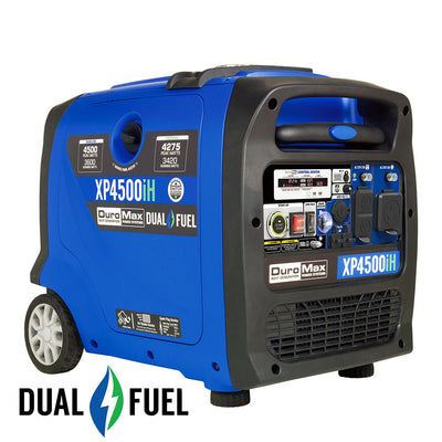 DuroMax XP4500iH 4,500 Watt Portable Dual Fuel Inverter Generator w/ CO Alert