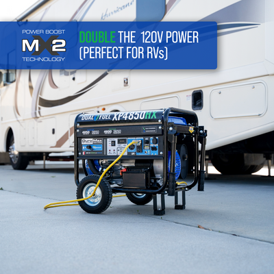 DuroMax XP4850HX 4,850 Watt Portable Dual Fuel Gas Propane CO Alert Generator