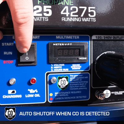 DuroMax XP5500DX 5,500 Watt Dual Fuel Gas Propane Portable Generator w/ CO Alert