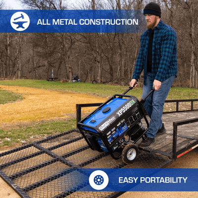DuroMax XP5500DX 5,500 Watt Dual Fuel Gas Propane Portable Generator w/ CO Alert