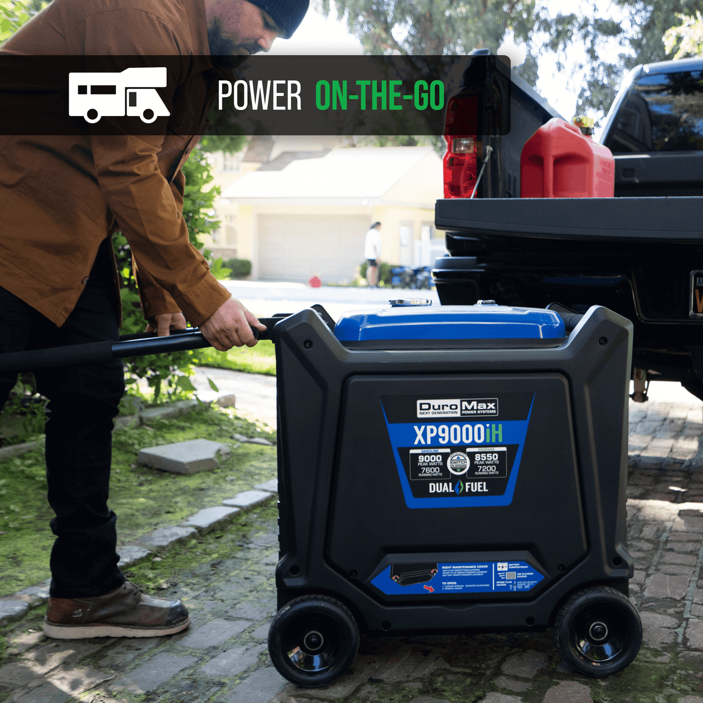 DuroMax XP9000iH 9,000 Watt Portable Dual Fuel Inverter Generator w/ CO Alert