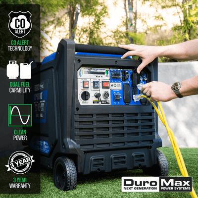 DuroMax XP9000iH 9,000 Watt Portable Dual Fuel Inverter Generator w/ CO Alert
