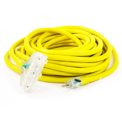 DuroMax XPC12025C 25-Foot 12 Gauge Triple Tap Extension Power Cord
