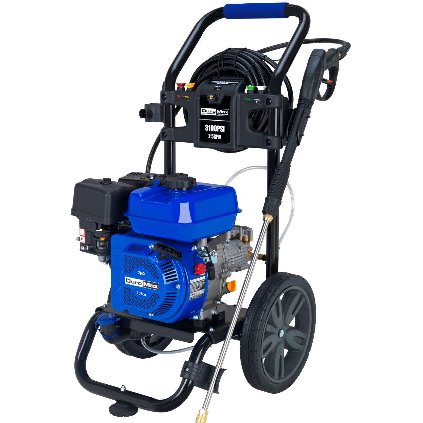 DuroMax XP3100PWT 3100 PSI 2.5 GPM 208cc Gas Engine Turbo Nozzle Pressure Washer