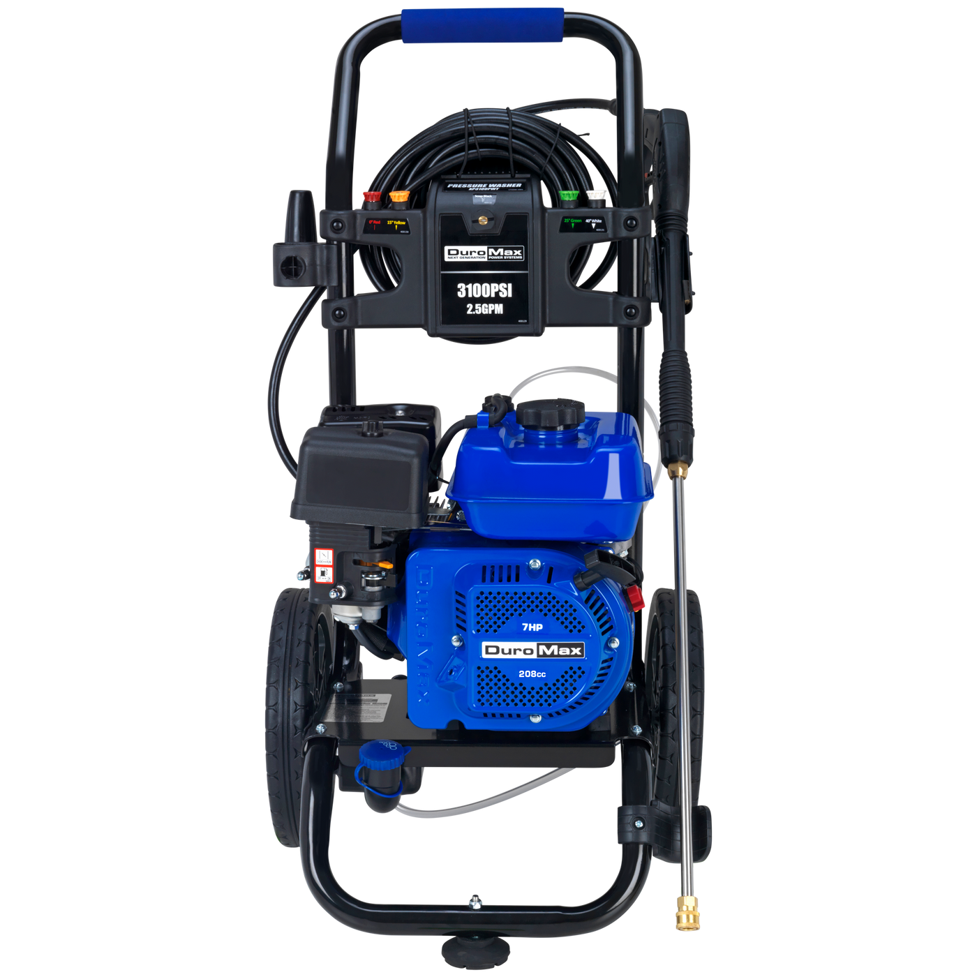 DuroMax XP3100PWT 3100 PSI 2.5 GPM 208cc Gas Engine Turbo Nozzle Pressure Washer